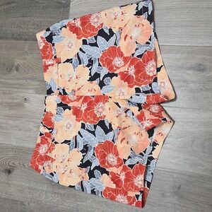 LOFT 100% Cotton Floral Print Shorts